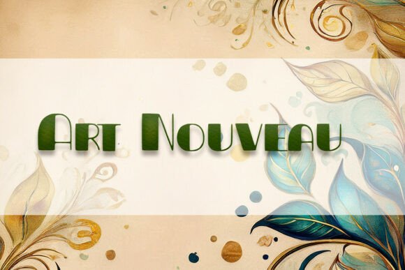 Art Nouveau: A Font for Elegant Handmade Creations