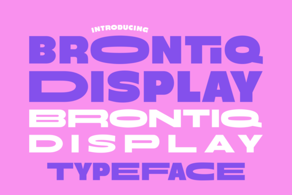 Brontiq: A Bold and Playful Font for Creative Branding