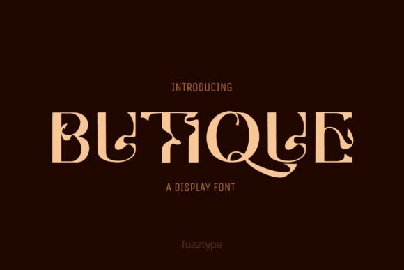 Butique: A Curvy, Classy Display Font for Web Design