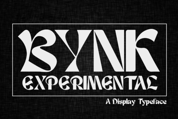 Bynk: A Psychedelic Display Font for Creative Branding