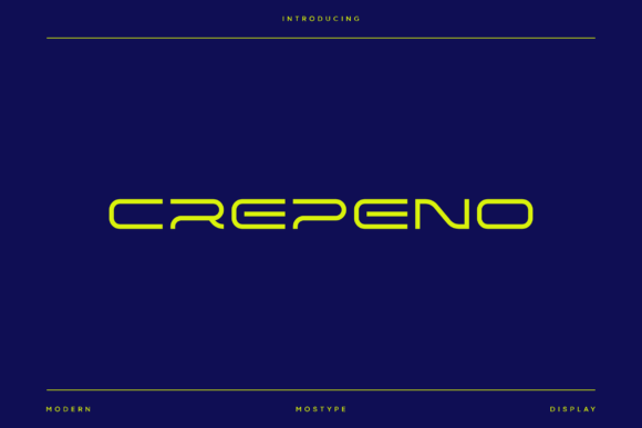 Crepeno: A Modern Futuristic Font for Crafters
