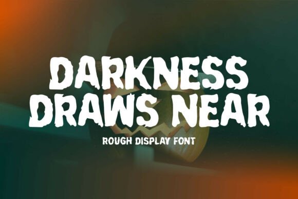 Darkness Draws Near: A Bold Display Font for Impactful Campaigns