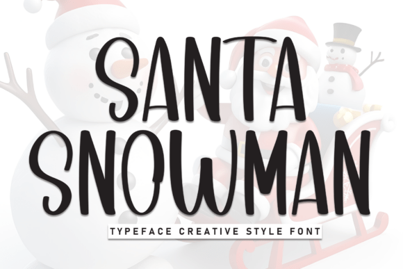 Discover the Charm of Santa Snowman: A Perfect Font for Crafters
