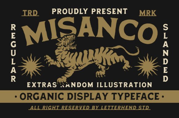 Discovering Misanco: A Bold and Artistic Display Font