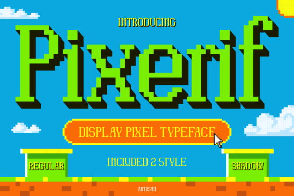 Enhance Your Brand with Pixerif Regular: A Playful Display Font