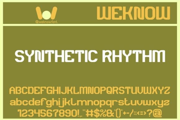 Enhance Your Brand with Synthetic Rhythm Font