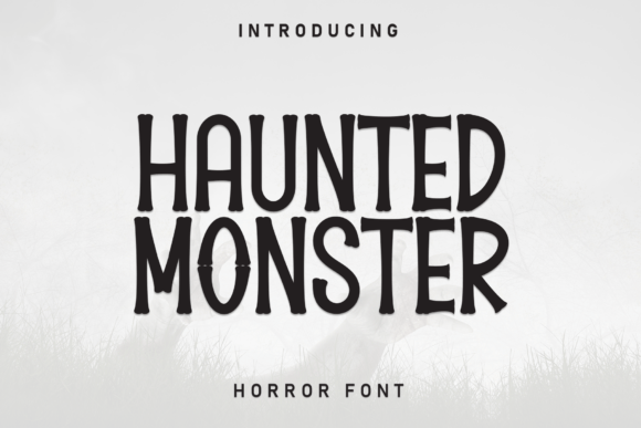 Haunted Monster: A Friendly Display Font for Editorial Design