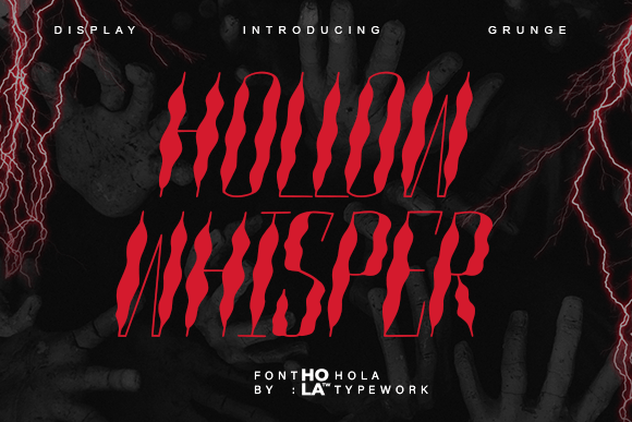 Hollowwhisper Regular: A Unique Display Font