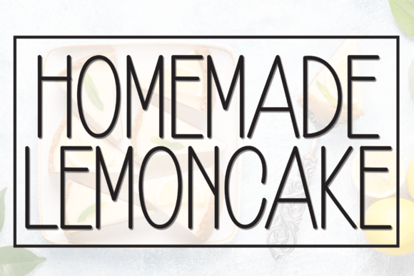 Homemade Lemoncake: A Charming Display Font for Editorial Design