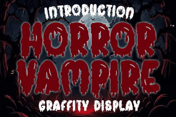 Horror Vampire: A Spooky Display Font for Creative Projects