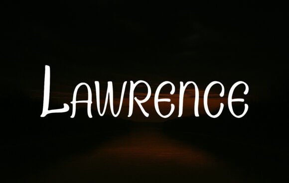 Lawrence: A Handwritten Display Font for Elegant Branding