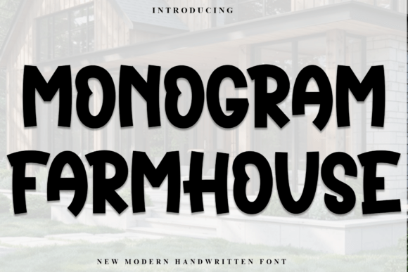 Monogram Farmhouse: A Festive Typeface for Business Charm