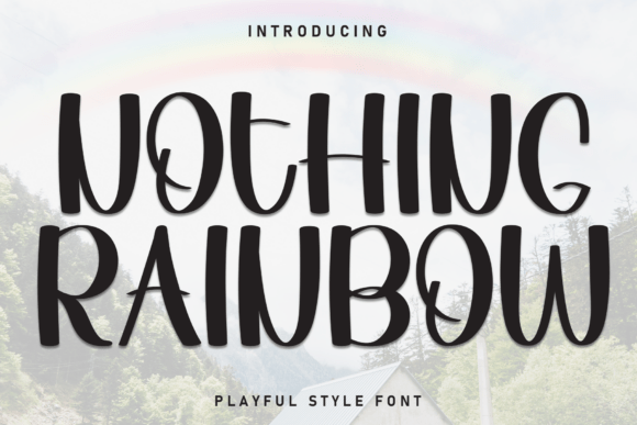 Nothing Rainbow: A Friendly and Clean Display Font