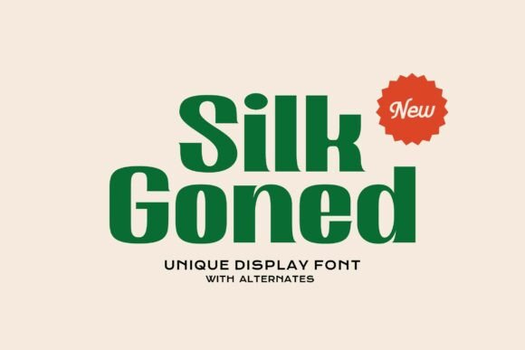 Silk Goned: A Bold and Charismatic Display Typeface for Modern Web Design