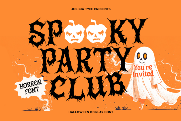 Spooky Party Club: A Versatile Font for Creative Businesses