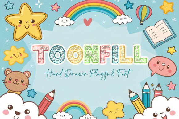Toonfill: A Bold, Hand-Drawn Display Font for Dynamic Web Design