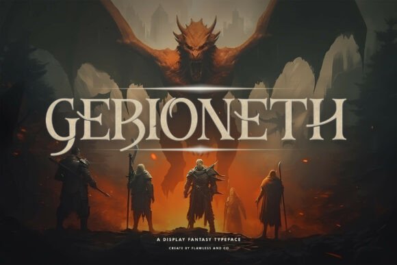 Transform Your Brand with Gebioneth: A Bold Fantasy Typeface