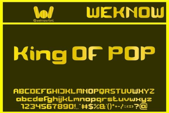 Transform Your Brand with the King of Pop Font