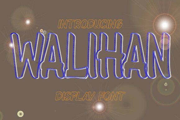 Walihan Regular: A Bold Display Font for Web Design